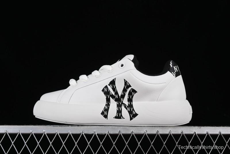 MLB Chunky Classic Base Heel Monogram Lightweight Platform Sneakers with 6cm Height Boost - 3ASXCBH4N50BKS