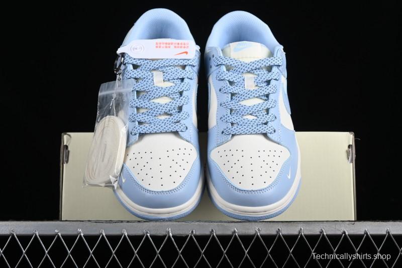 Nike SB Dunk Low Supreme Collaboration - University Blue Anniversary High-End Custom Low-Top Casual Skate Shoes - BB9898-004