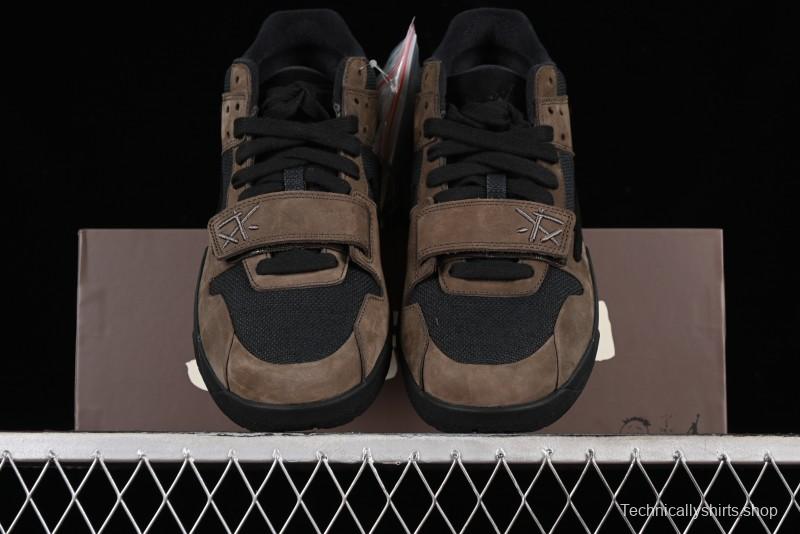 Nike Travis Scott x Jordan Cut The Check AJ1 Basketball Shoes with Velcro Design - FZ8117-204