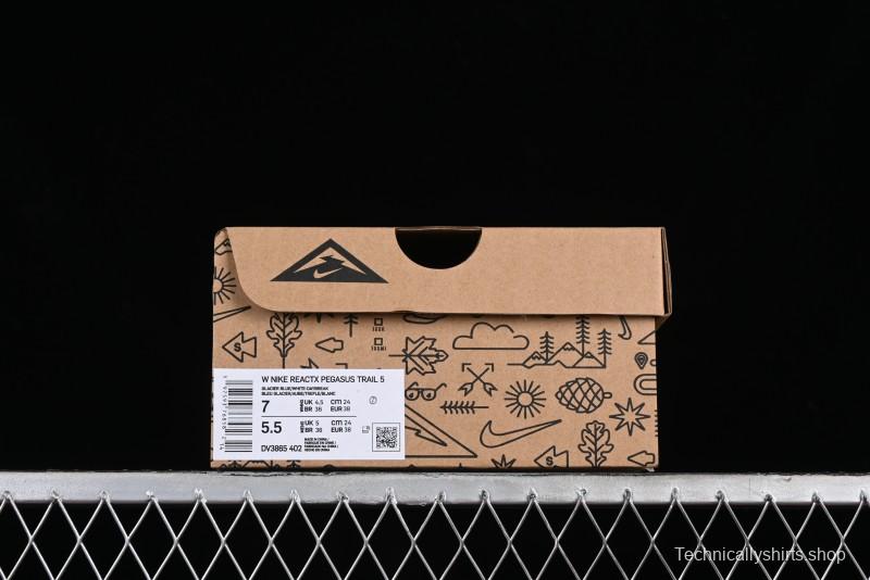 Nike Pegasus Trail 5 Off-Road Series Lightweight Comfortable Durable Low-Top Running Shoes - DV3865-402