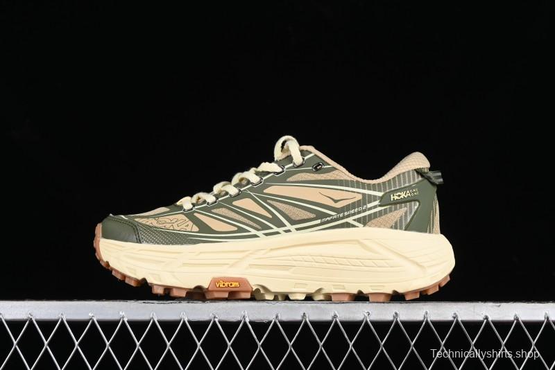 Hoka Mafate Speed 2 Ultra-Lightweight Cushioned Trail Running Shoes with Vibram Outsole - 1126851 THV