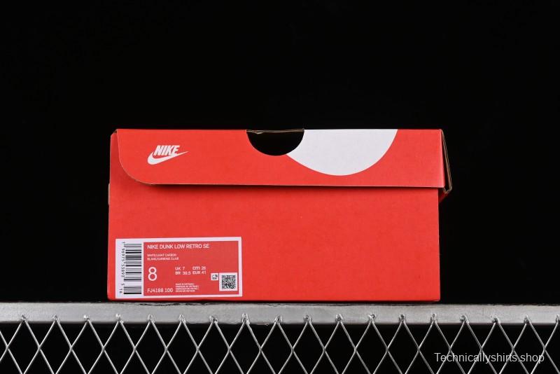 Nike Dunk Low SE Bubble Jellyfish Grey Island SB Strap Low-Top Casual Skate Shoes - FJ4188-100