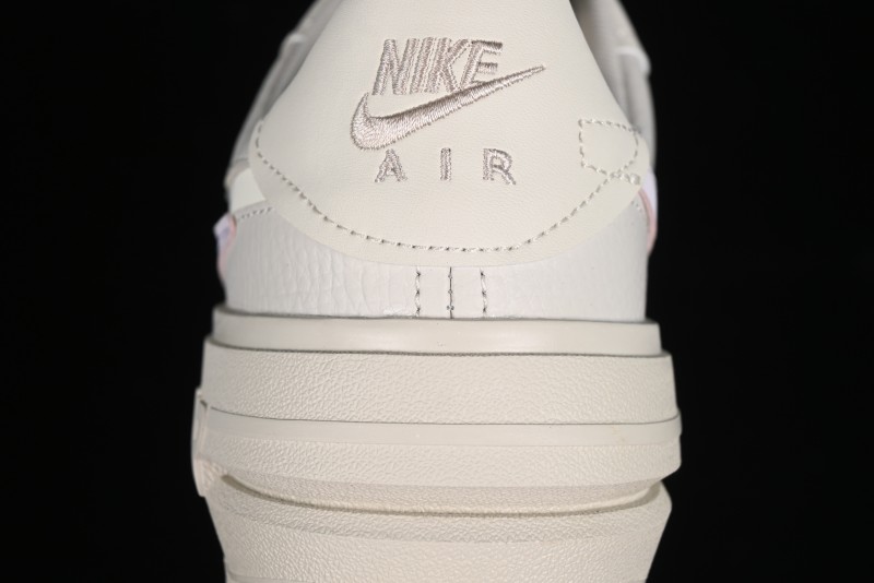 Nike Air Force 1 PLT AF ORM Triple White Low Top Casual Sneakers - DJ9946-108
