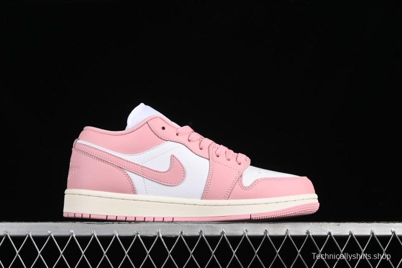 Nike Air Jordan 1 Low AJ1 Pink White Low-Top Casual Sneakers - DC0774-162