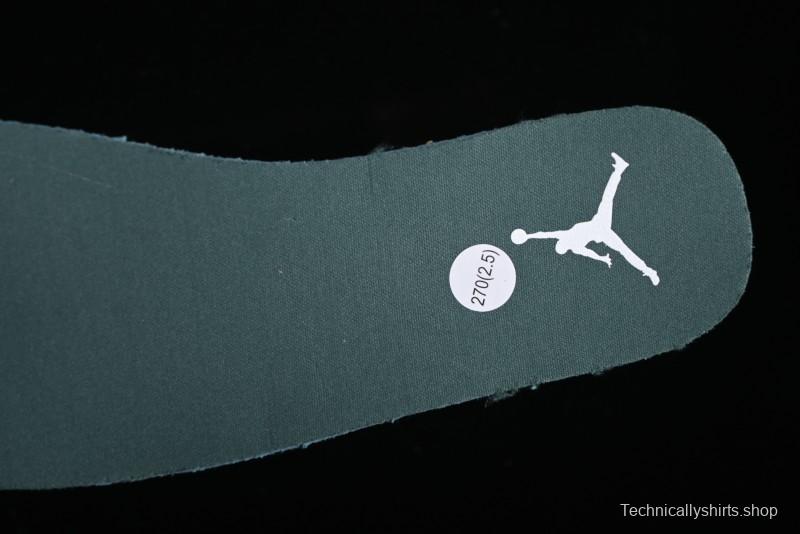 Nike Air Jordan 1 Low Retro Casual Sneakers in White Green - FQ7687-300