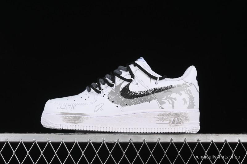 Nike Air Force 1 '07 Low Peace Dove Spray Custom Low-Top Casual Sneakers - ZH0316-031