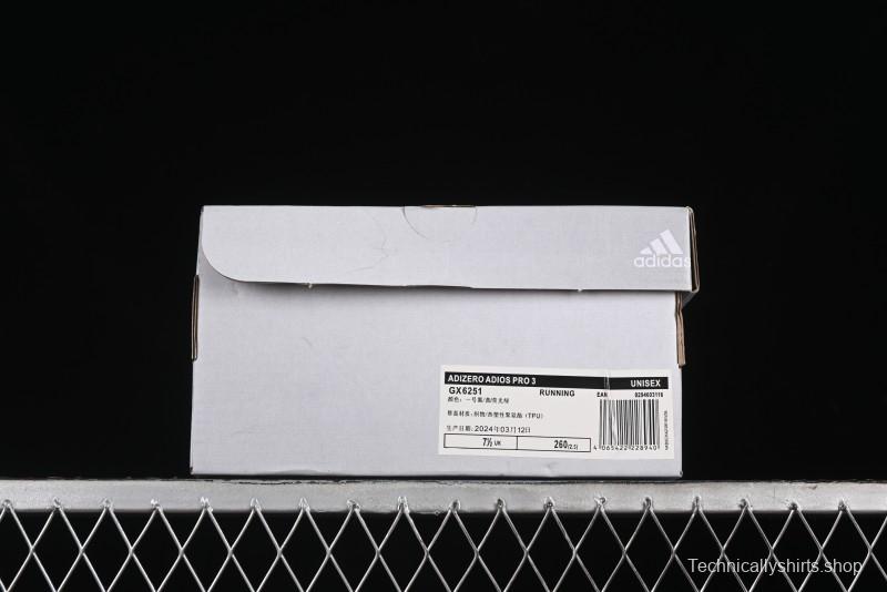 Adidas Adizero Adios Running Shoes with Breathable Design - GX6251