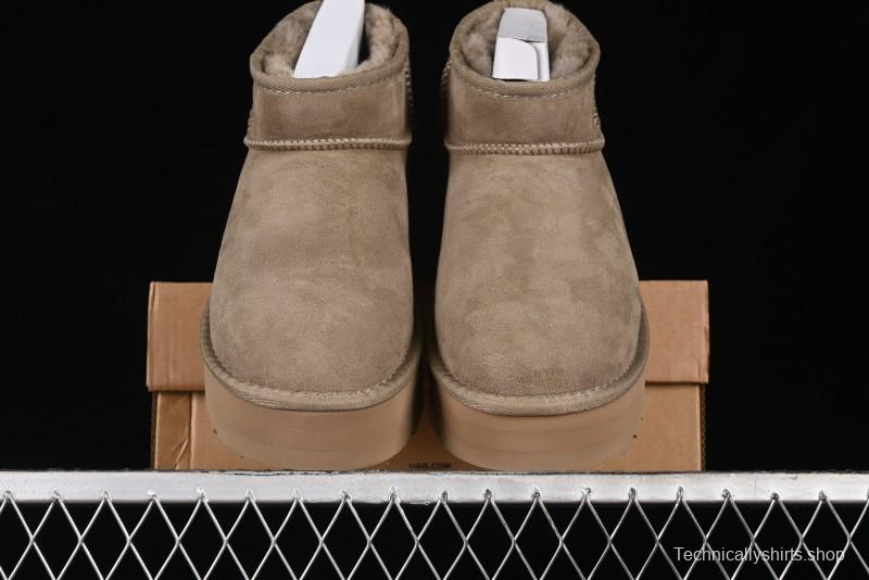 UGG Classic Ultra Mini Platform 3CM Wool Short Boots with TREADLITE Technology - 1135092