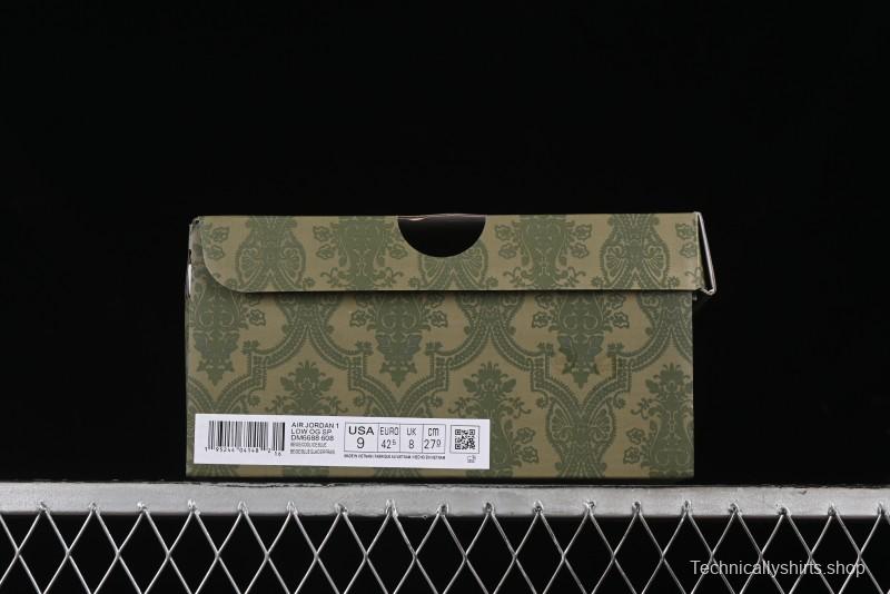 Nike Travis Scott x Fragment Design x Air Jordan 1 Low OG SP AJ1 Low Top Casual Sneakers - DM6688-608