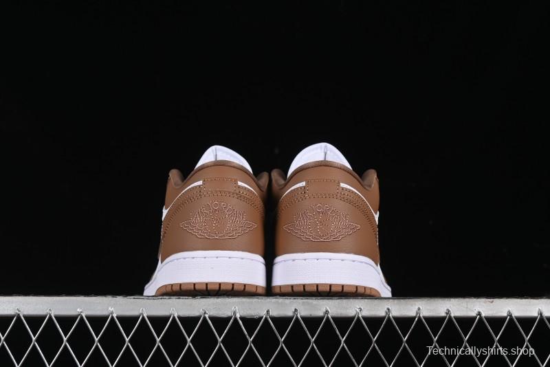 Nike Air Jordan 1 Low AJ1 White Tan Low Top Casual Sneakers - DC0774-202