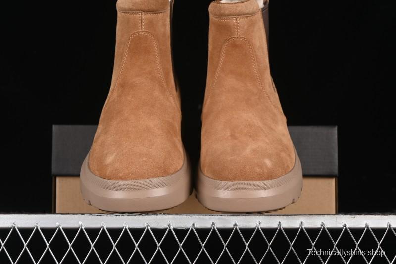 UGG Burleigh Chelsea Winter Snow Boots for Men with Lightweight Anti-Slip Sole and Genuine Wool Leather - 1152050