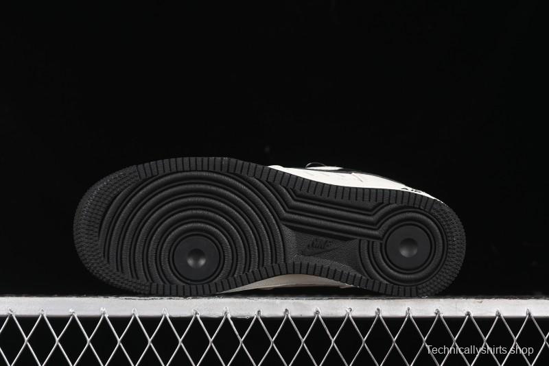 Nike Air Force 1 '07 Low Stussy Collaboration - White Black Low-Top Casual Sneakers - XZ3328-001