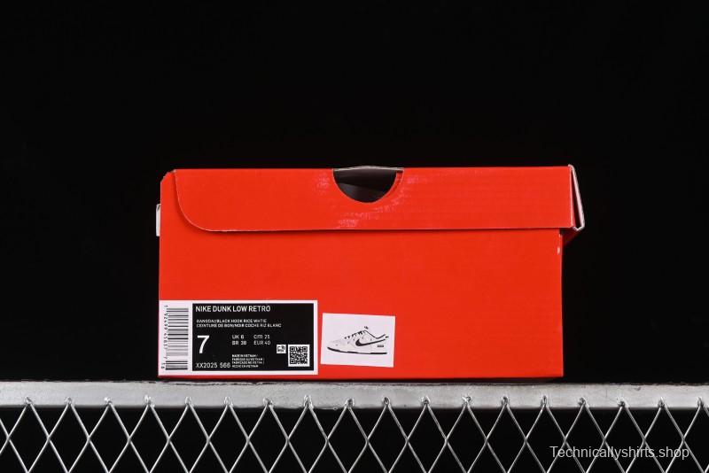 Nike SB Dunk Low Supreme Collaboration - Beige Black Mini Swoosh Anniversary Customized Low-Top Casual Skate Shoes - XX2025-566