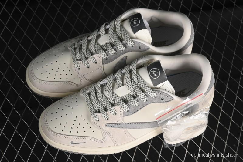 Nike Travis Scott x Fragment Design x Air Jordan 1 Low OG SP Sneakers - JH6088-612