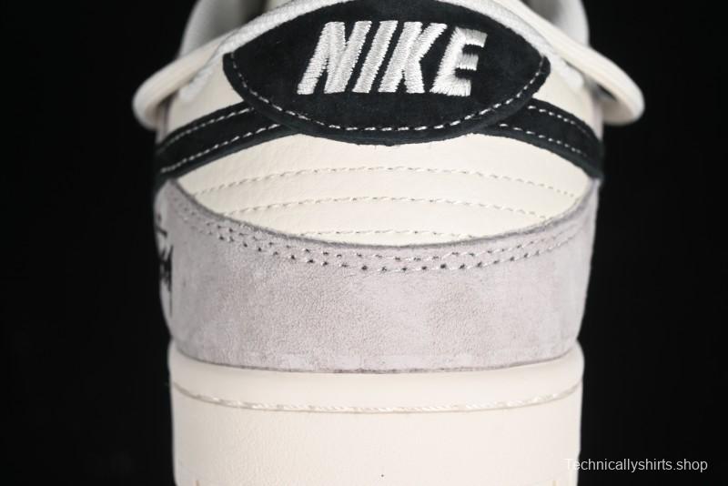 Nike SB Dunk Low Stussy Bandana Black Swoosh Anniversary Custom Low-Top Casual Skate Shoes - SJ2068-306