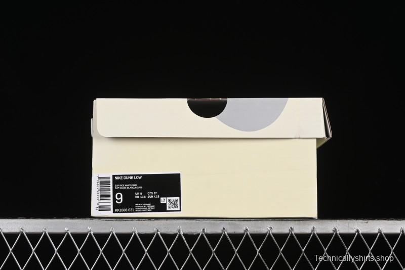 Nike SB Dunk Low Supreme Collaboration Anniversary Customized Low-Top Casual Sneakers - KK1688-031