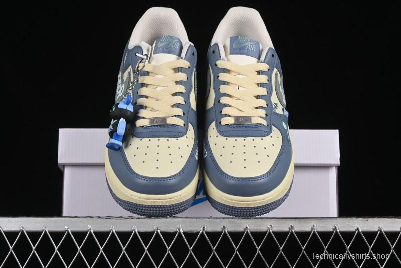 Nike Air Force 1 Low "Ghost Fire Clown" Halloween Themed Casual Sneakers - XL2321-333