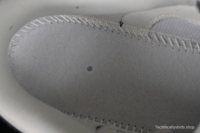 Nike SB Dunk Low Anniversary Premium Custom Low-Top Casual Skate Shoes in Off-White with Navy Blue Swoosh - SJ1089-004