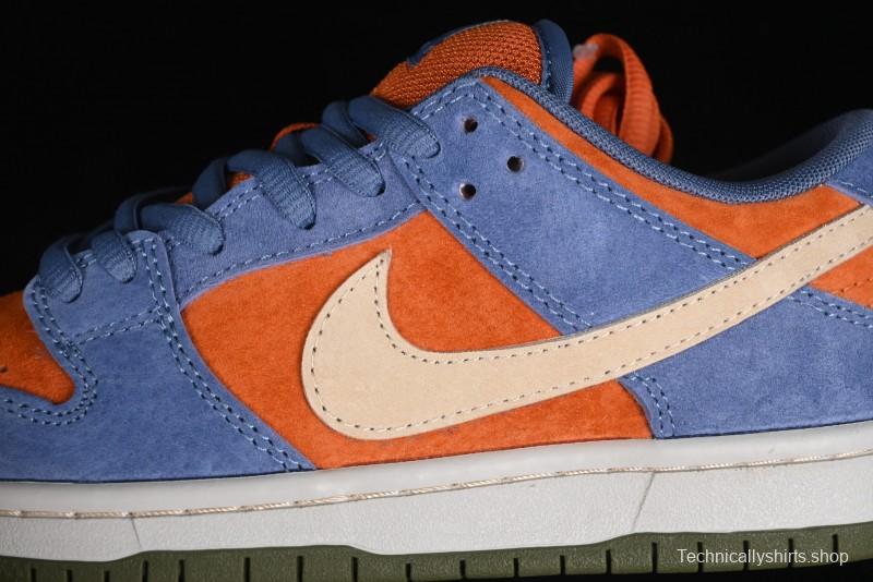 Nike SB Dunk Low Light Carbon/Monarch Maillard Style Low-Top Casual Skate Shoes - HF3063-002