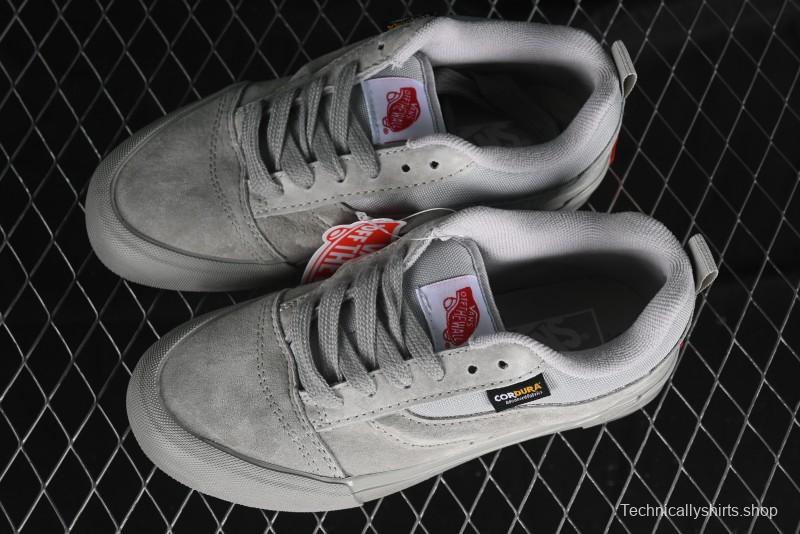 Vans Knu Skool Low Top Retro Casual Vulcanized Sneakers in Grey - VN000CRPBXC
