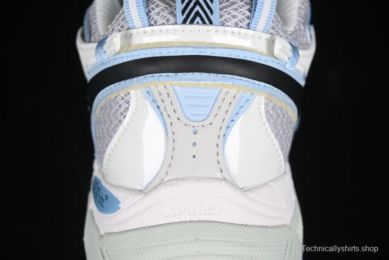 Off-White Be Right Back Low-Top Lifestyle Sneakers in White Blue - X.E5