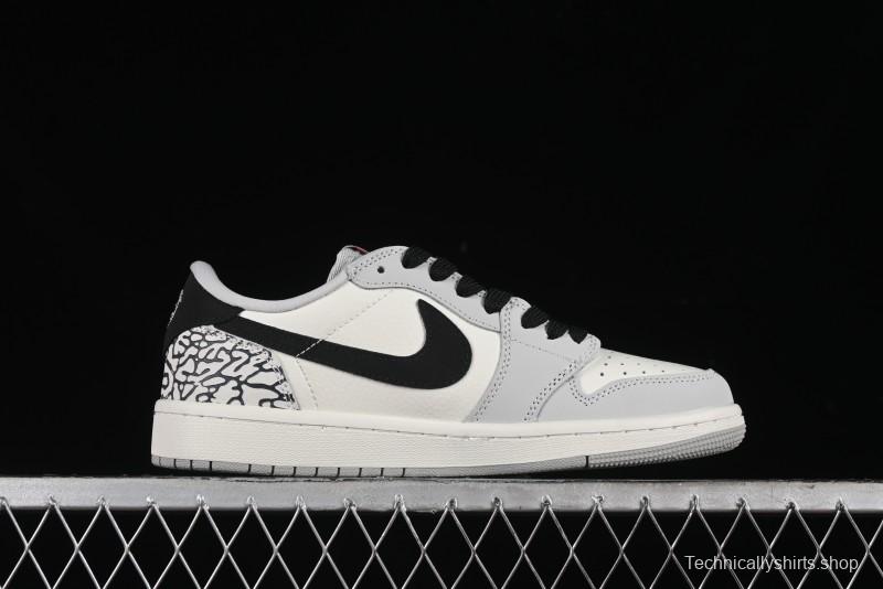 Nike Travis Scott x Fragment Design x Air Jordan 1 Low OG SP AJ1 Supreme Collaboration - JH6089-003