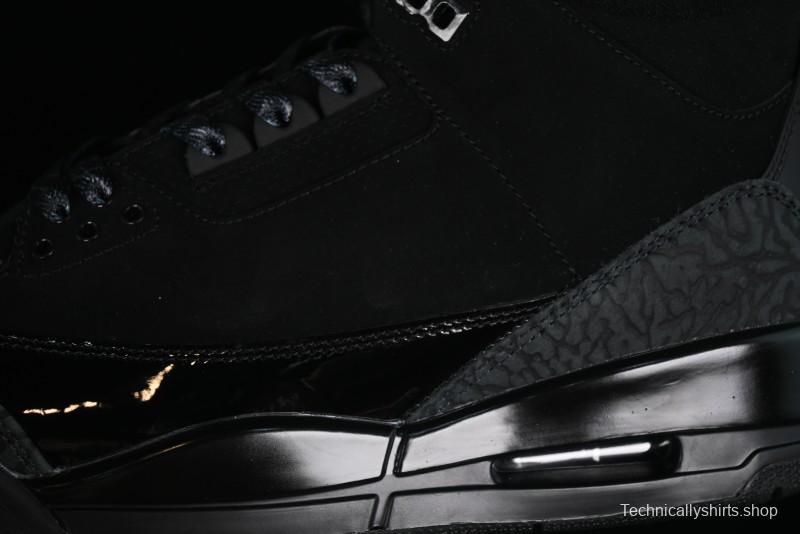 Nike Air Jordan 3 Retro Basketball Shoes Midnight Black - CT8532-001