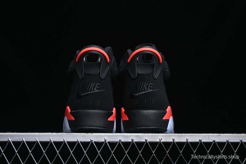 Nike Air Jordan 6 Retro Basketball Shoes with Infrared Design and 3M Reflective Details - 384664-060