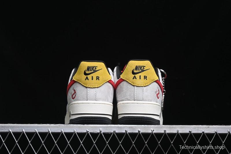 Nike Air Force 1 '07 Low Halloween Collaboration - Red Grey Pig Version Low Top Casual Sneakers - KK1988-020