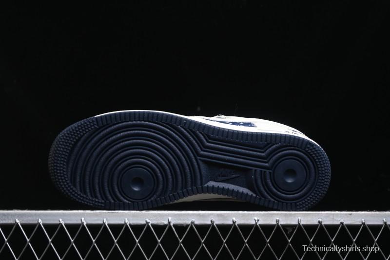 Nike Air Force 1 '07 Low Stussy Collaboration - White Black Sneakers - XZ6188-728