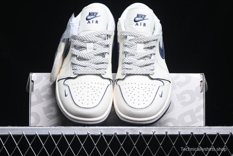 Nike Air Jordan 1 Low Supreme x The North Face Retro Basketball Shoes - XX3318-188