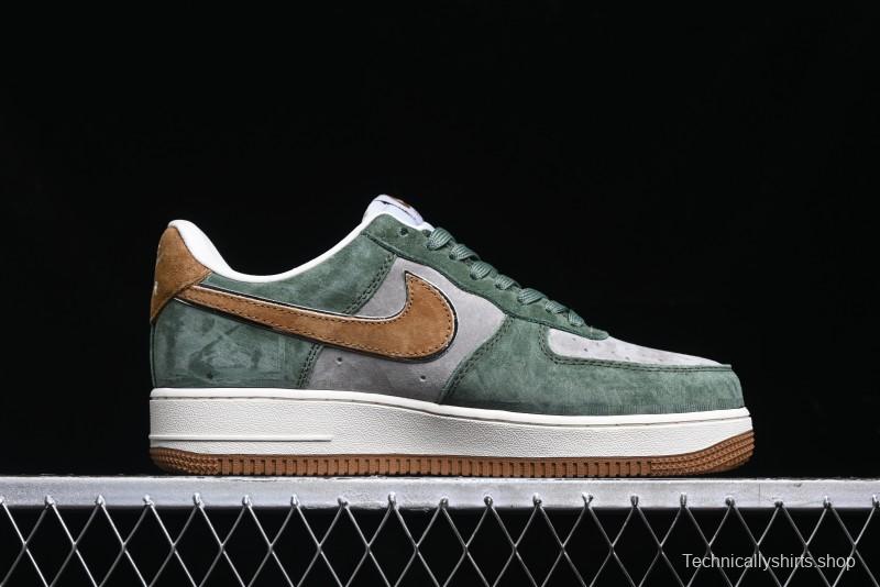 Nike Air Force 1 '07 Low UN Collaboration - Moss Green Low-Top Casual Sneakers - KK1988-022