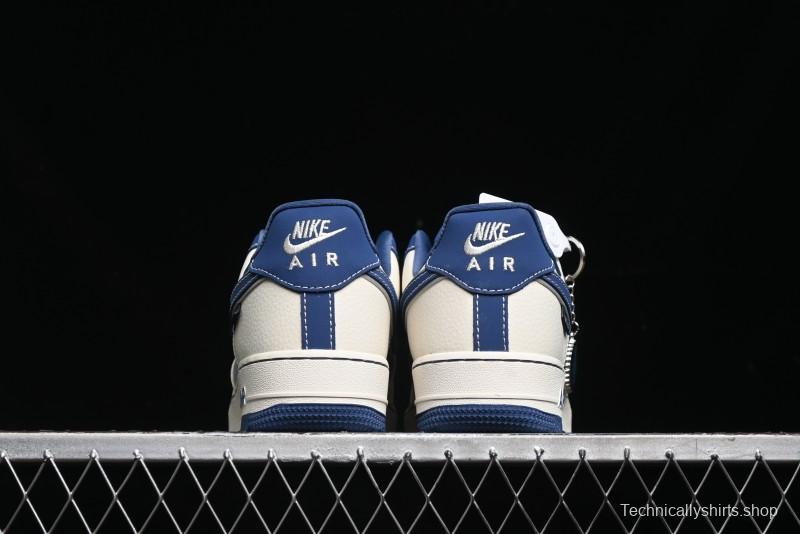 Nike Air Force 1 '07 Low Violent Bear Collaboration - Grey Beige Blue Low-Top Casual Sneakers - KK1988-017