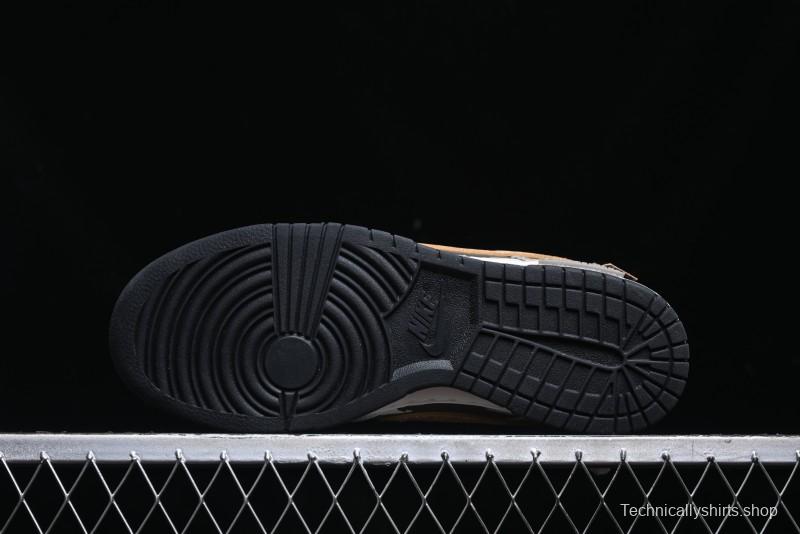 Nike Dunk Low Panda Prank Pioneer Knight Sandstorm Black Brown Low Top Casual Skate Shoes - DD1391-100