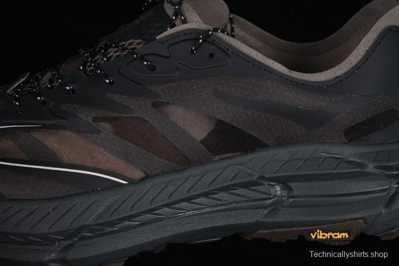 HOKA ONE ONE Satisfy Running Mafate Trail Low-Cut Cushioned Outdoor Hiking Shoes - 1157050 COFF