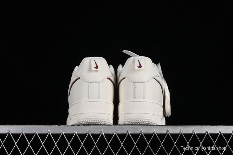 Nike Air Force 1 '07 Low Classic Burgundy Mini Swoosh Starry Sky Low-Top Casual Sneakers - MJ0319-025