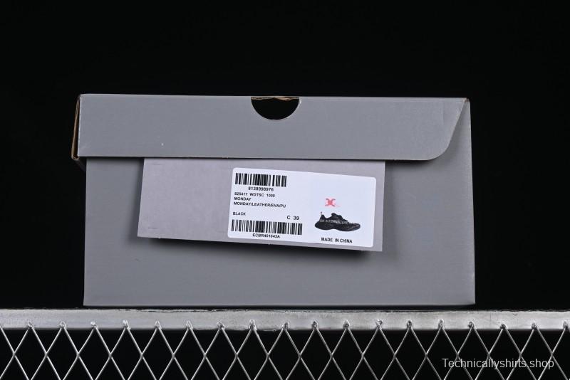 Balenciaga Monday Leather Round Toe Lace-Up Low-Top Casual Shoes - WDTSC1000