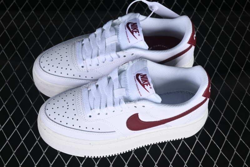 Nike Court Vision Alta Casual Sneakers with Thick Sole for Campus Wear - DZ5394-103