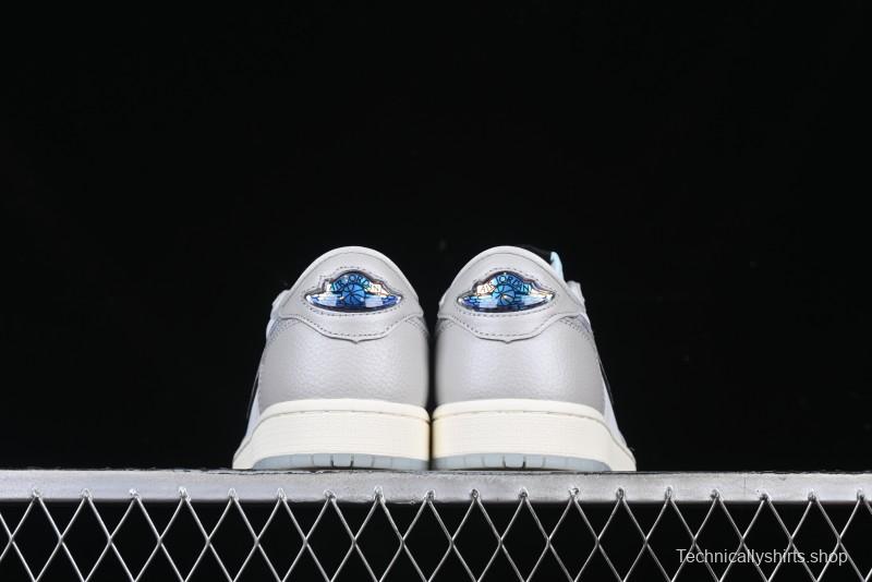 Nike Air Jordan 1 Low OG CNY AJ1 Snake Year Limited Silver Snake Low-Top Retro Basketball Shoes - HF3144-100