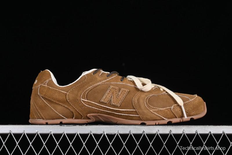 Miu Miu x New Balance 530 Low-Top Retro Running Sneakers with Deconstructed Design - AJD4