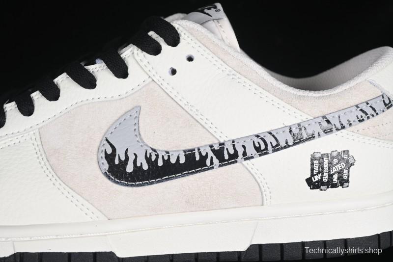 Nike SB Dunk Low UN Collaboration Anniversary Custom Sneakers with Black Swoosh - DJ2024-068