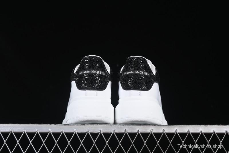 Alexander McQueen Oversized Sneakers with Black Suede Heel Detail - D.E5