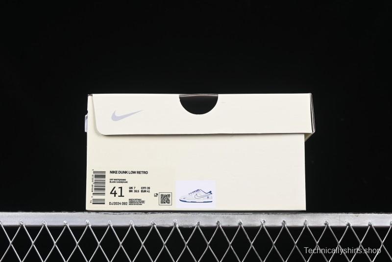 Nike SB Dunk Low MLB Collaboration Embroidered Blue Logo Anniversary Custom Low-Top Casual Skate Shoes - DJ2024-092
