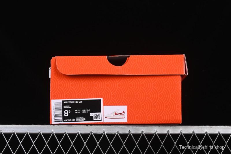 Nike Air Force 1 '07 Low Supreme Collaboration Year of the Snake Limited Edition Red Snake Swoosh Low-Top Casual Sneakers - HH7518-032