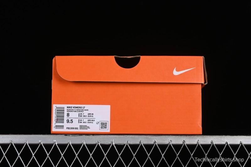 Nike Air Zoom Vomero 17 Lunar Retro Running Shoes with Full-Sole Zoom Air Cushion - FB1309-001