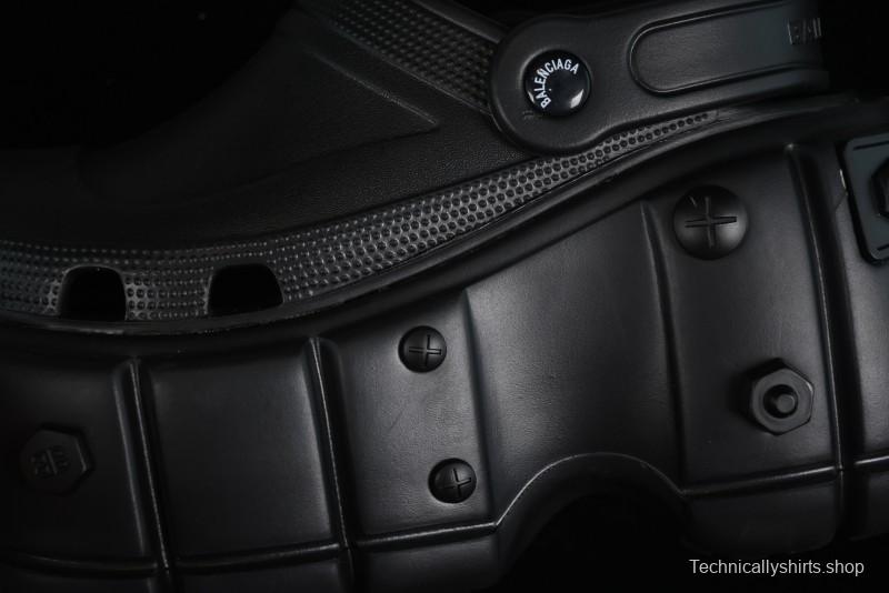 Balenciaga Hardcrocs Slide EVA Round-Toe Ultra Thick Sole Clog Sandals - W1S8N1010