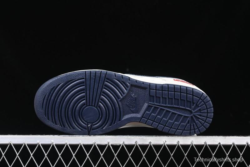 Nike SB Dunk Low Supreme Collaboration - Cream Coffee Anniversary High-End Custom Low-Top Casual Skate Shoes - AG3702-850