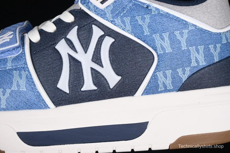New York Yankees MLB Chunky Liner Lightweight Platform Sneakers with 6cm Height Increase - 3ASXCHL4N50BLS