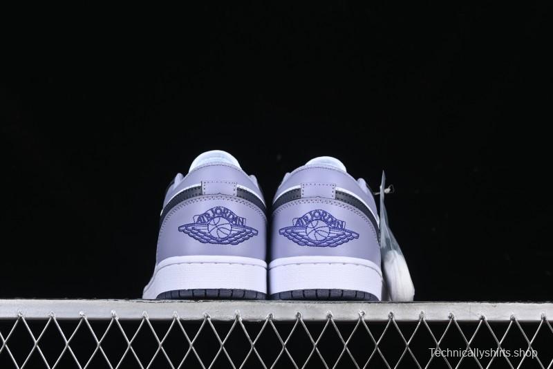 Nike Air Jordan 1 Low AJ1 Haze Purple Casual Lifestyle Sneakers - 553558-145