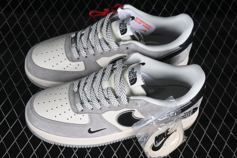 Nike Air Force 1 '07 Low The North Face Collaboration Grey Suede Casual Sneakers - XZ6188-763